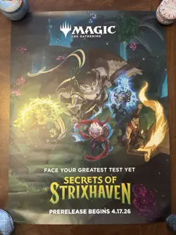 SECRETS OF STRIXHAVEN POSTER 18x24 NEW promotional MTG Magic the Gathering - Image 1
