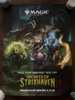 SECRETS OF STRIXHAVEN POSTER 18x24 NEW promotional MTG Magic the Gathering - Image 4