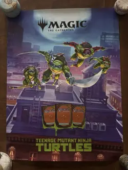 TEENAGE MUTANT NINJA TURTLES POSTER 18x24 promotional MTG Magic the Gathering - Image 4