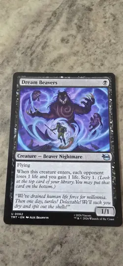 Dream Beavers Teenage Mutant Ninja Turtles Regular Creature Uncommon MTG NM - Image 1
