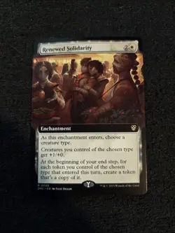 MTG English Renewed Solidarity (Extended Art) NM Normal Commander: Aetherdrift - Image 1