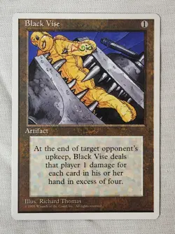 NM Black Vise Fourth Edition Mtg Magic the Gathering - Image 1