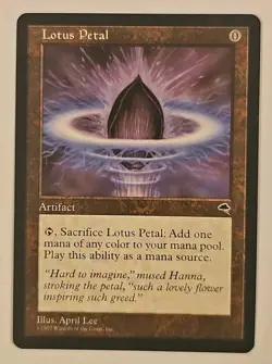 Lotus Petal 🔮 MTG Tempest 🔮 MT/NM 🌟RARE FIND🌟 Magic the Gathering - Image 1