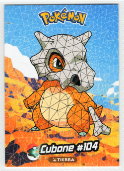 POKEMON - CRYSTAL CARD COLLECTION - CUBONE #104 * CRACKED ICE HOLO - Image 1