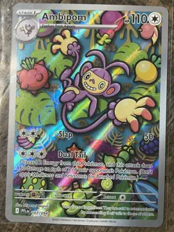 Ambipom 107/094 Pokemon Me02: Phantasmal Flames Illustration Rare - Image 1