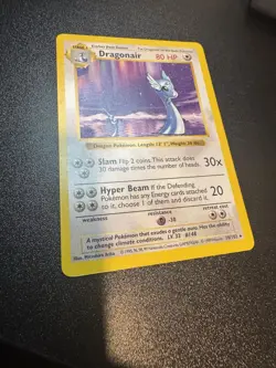Base Set (Shadowless) #018/102 Dragonair Rare Pokemon Card NM - Image 2