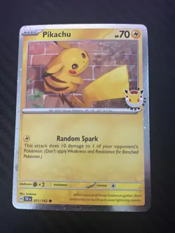 Pikachu 51/162 Pokemon Day 30th Anniversary - WITH COIN - Image 1