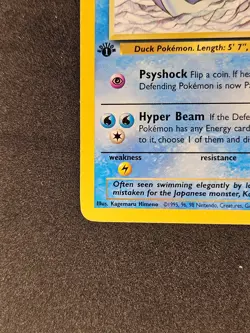 Golduck 1st Edition 35/62 WOTC Fossil Pokemon Card English LP - Image 5