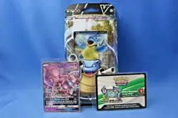 Pokemon TCG V Blastoise Battle Deck Plus Mewtwo GX HP190 with code, NEW, 2021 820650808395 - Image 1