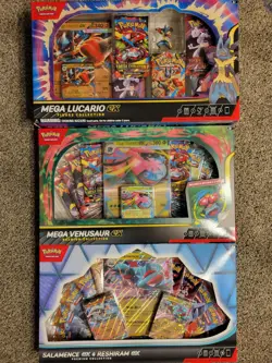 Pokemon Sealed Lot All Pictured Venusaur Premium/Lucario Figure/Reshiram EX - Image 1