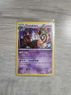 Pokemon TCG Chandelure Phantom Forces 43/119 Holo Rare - LP - Trading Card - Image 1