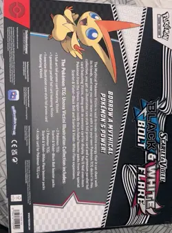 Pokemon Scarlet & Violet Black & White Bolt Flare Victini Illustration Box - Image 2