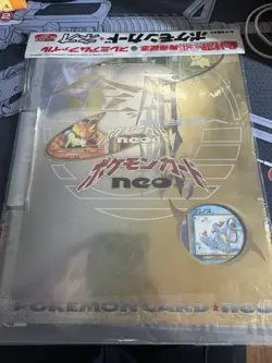 1999 POKEMON NEO GENESIS PREMIUM FILE 1 BINDER 9 CARD JAPANESE HOLO PROMO NEW - Image 1