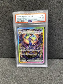 2025 POKEMON PRISMATIC EVOLUTIONS #161 UMBREON EX PSA 10 SIR - Image 1