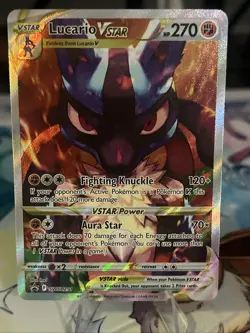 Pokemon TCG Lucario VSTAR SWSH291 Holo Black Star Promo Crown Zenith - Image 3