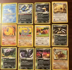 Vintage Pokemon Card Lot Dark Pokemon LP/NM 18 Cards - Image 5