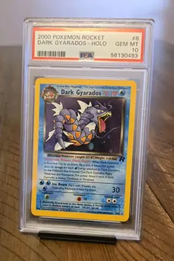 Pokemon PSA 10 Dark Gyarados Holo 8/82 2000 Team Rocket POP 104 - Image 1