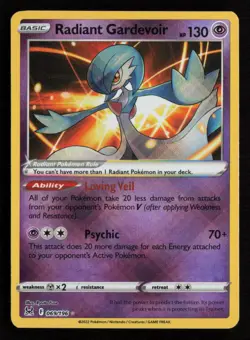 Radiant Gardevoir 069/196 Pokemon SWSH11: Lost Origin Radiant Rare NM - Image 1