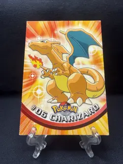 Topps Pokemon Card Charizard #06 Green Logo, Non-Holo, Series - Image 1