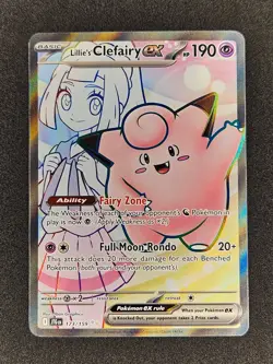 Lillie's Clefairy EX 173/159 JTG Journey Together Pokemon NM+ - Image 1
