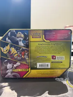 Pokemon TCG: Mewtwo & Mew GX Tag Team Tin [Brand New Factory Sealed!] RARE!! - Image 2