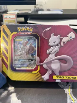 Pokemon TCG: Mewtwo & Mew GX Tag Team Tin [Brand New Factory Sealed!] RARE!! - Image 3