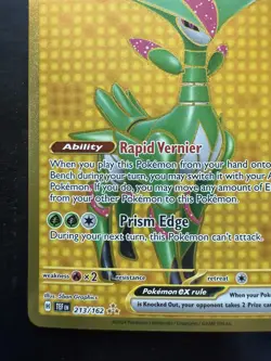 Pokemon Gold Iron Leaves ex 213/162 SV05: Temporal Forces Holo (NM) - Image 4