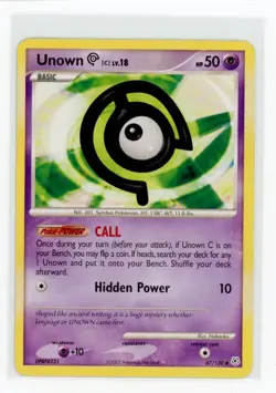 Pokemon Diamond and Pearl #67/130 Unown [C] - Image 1