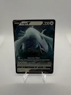 Pokemon Lugia v TCG 138/195 Sword & Shield Silver Tempest Holo Card - NM! - Image 1