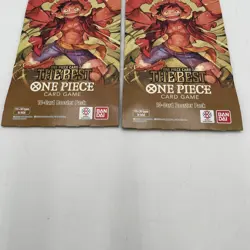 Lot of 2 Sleeved Booster Packs of One Piece The Best TCG PRB-01 New Sealed - Image 3