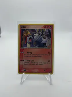 Entei 1/17 Scale Pokemon Pop Series 2 Holo Rare TCG Card - Image 1