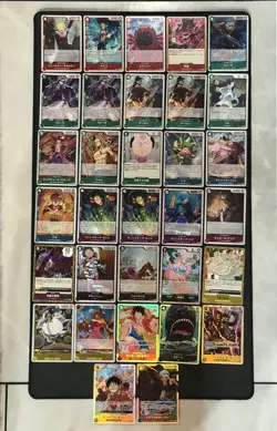 One Piece TCG English 32 R and SR card lot - Image 1