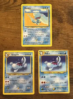 Pokemon 3 Card Lot Wooper, Quagsire - Image 2