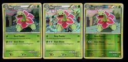 Meganium 26/123 HeartGold SoulSilver HGSS 2010 Cracked Ice Holo Pokemon Card Lot - Image 1