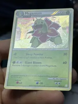 Meganium 26/123 HeartGold SoulSilver HGSS 2010 Cracked Ice Holo Pokemon Card Lot - Image 5