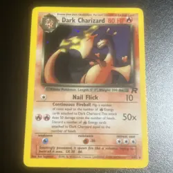 Pokemon TCG Dark Charizard 4/82 Holo Rare Card Team Rocket LP - Image 1