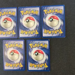 Shadowless Base Set Pokemon Card Lot x5 1999 Gastly Bill Etc - Image 4