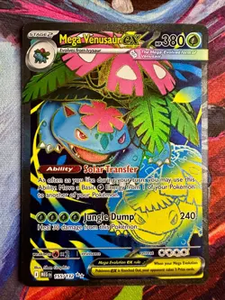 Mega Venusaur ex 155/132 Me01: Mega Evolution Holo Pokemon Card - Image 1