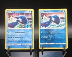 Pokemon TCG Kyogre Crown Zenith 036/159 Reverse Holo & Holo Rare Card Bundle - Image 1