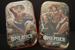 (Two) One Piece Tin Pack Set Volume 2 Factory Sealed Card Game Hard To Find - Image 1