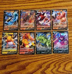 Pokemon Card Lot - V Card Lot (8 Cards Total) - Image 1
