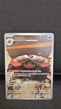 Crustle 186/182 Illustration Rare Destined Rivals Pokemon TCG Card NM - Image 1