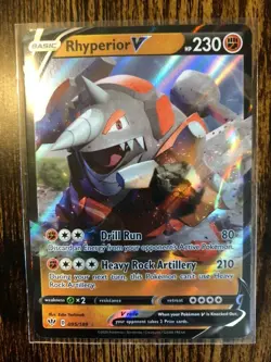 Rhyperior V 095/189 Darkness Ablaze- NM Ultra Rare - Pokemon Card - Image 1