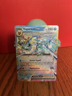 Pokemon TCG Vaporeon EX Double Rare Holo Card 23/131 Prismatic Evolutions NM - Image 1