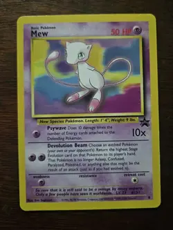 Mew Pokemon TCG 2000 Movie Promo and Mewtwo Kids WB Movie Promo Card VINTAGE LP - Image 5
