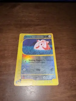 Pokemon TCG Clefairy Reverse Holo Common Card 101/165 Expedition Base Set - Image 5