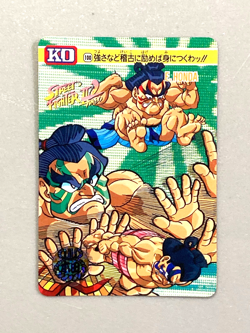 E.Honda - 100 - Street Fighter Bandai Vintage Card Japanese - Image 1