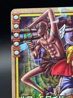Luffy & Wyper PA-T02 SR Holo One Piece Card Game Japanese Vintage - Image 2