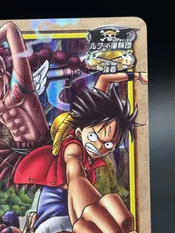 Luffy & Wyper PA-T02 SR Holo One Piece Card Game Japanese Vintage - Image 3