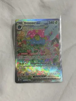 Pokemon TCG Venusaur EX 198/165 Scarlet & Violet 151 Sir Secret Rare Card - Image 1